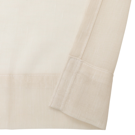 273サイズ天然素材風カラーレースカーテン(RFC0016 100x68x2 BE) 6枚目画像