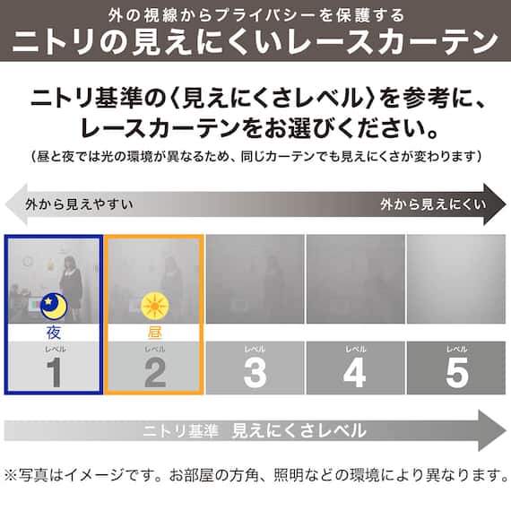 レースカーテン(100X133X2 ネコ DH175) 2枚目画像