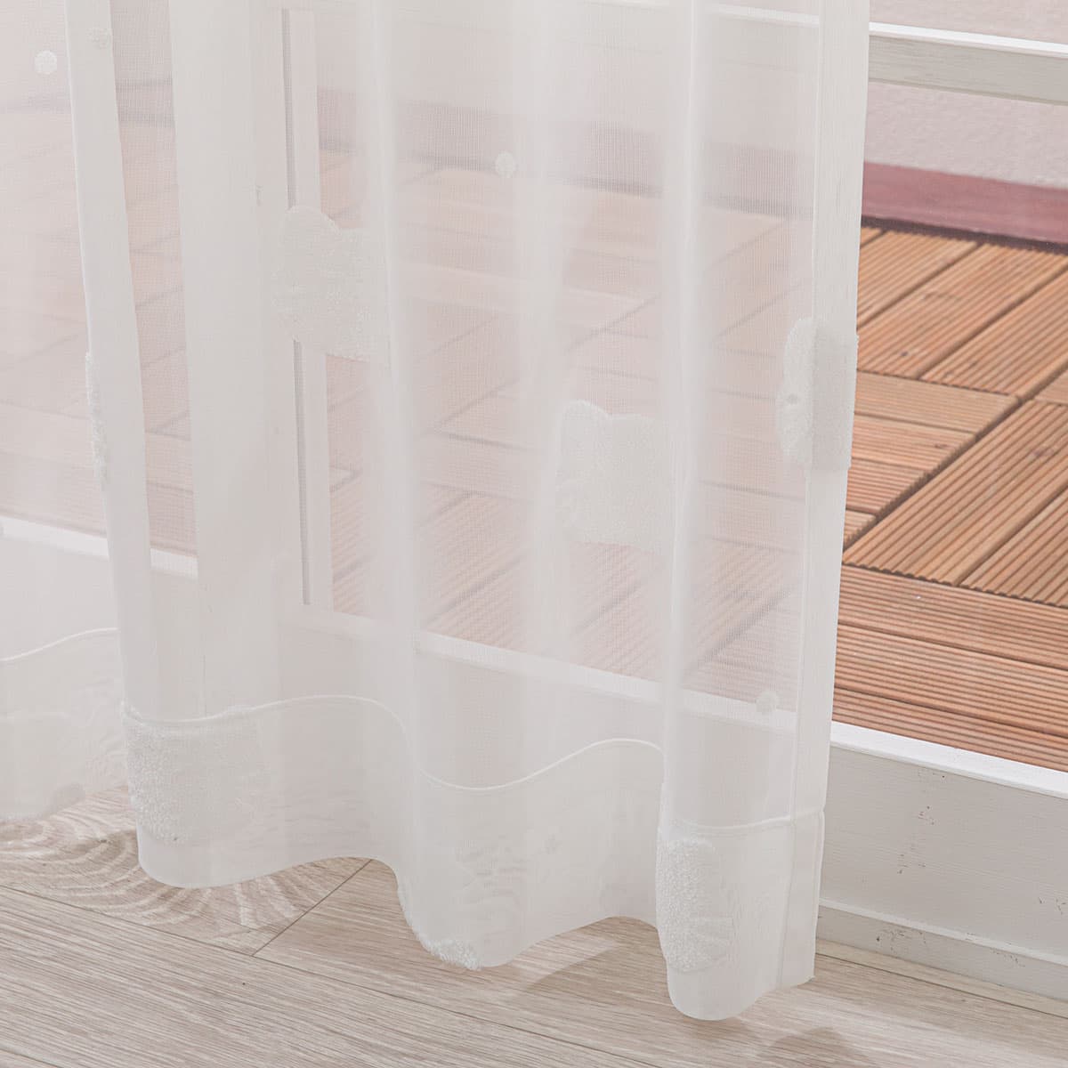 お好みサイズレースカーテン ネコ DH175(幅-100/丈90-170cm) | ニトリ