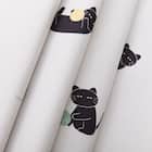 遮光3級·遮熱カーテン&レース4点セット(100x135x4 デコネコ DH176) 8枚目画像