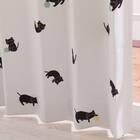 遮光3級·遮熱カーテン&レース4点セット(100x135x4 デコネコ DH176) 10枚目画像