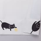 遮光3級·遮熱カーテン&レース4点セット(100x135x4 デコネコ DH176) 11枚目画像