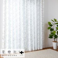 保温・遮像・UVカット・156サイズ カーテン（花束）WH