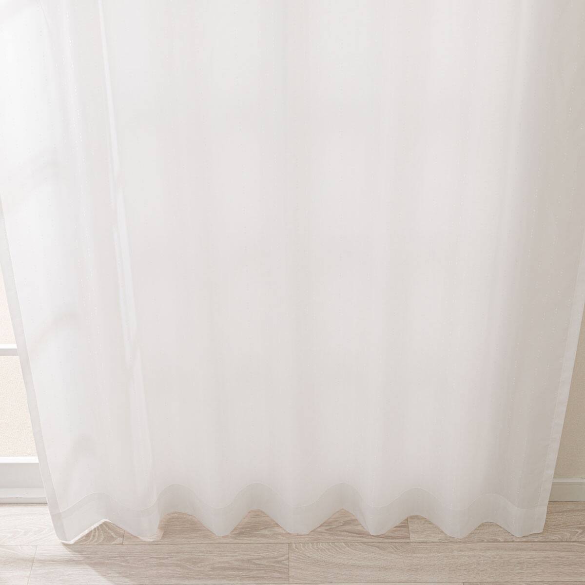 お好みサイズカーテン RL184 ホワイト(幅201-300/丈171-220cm