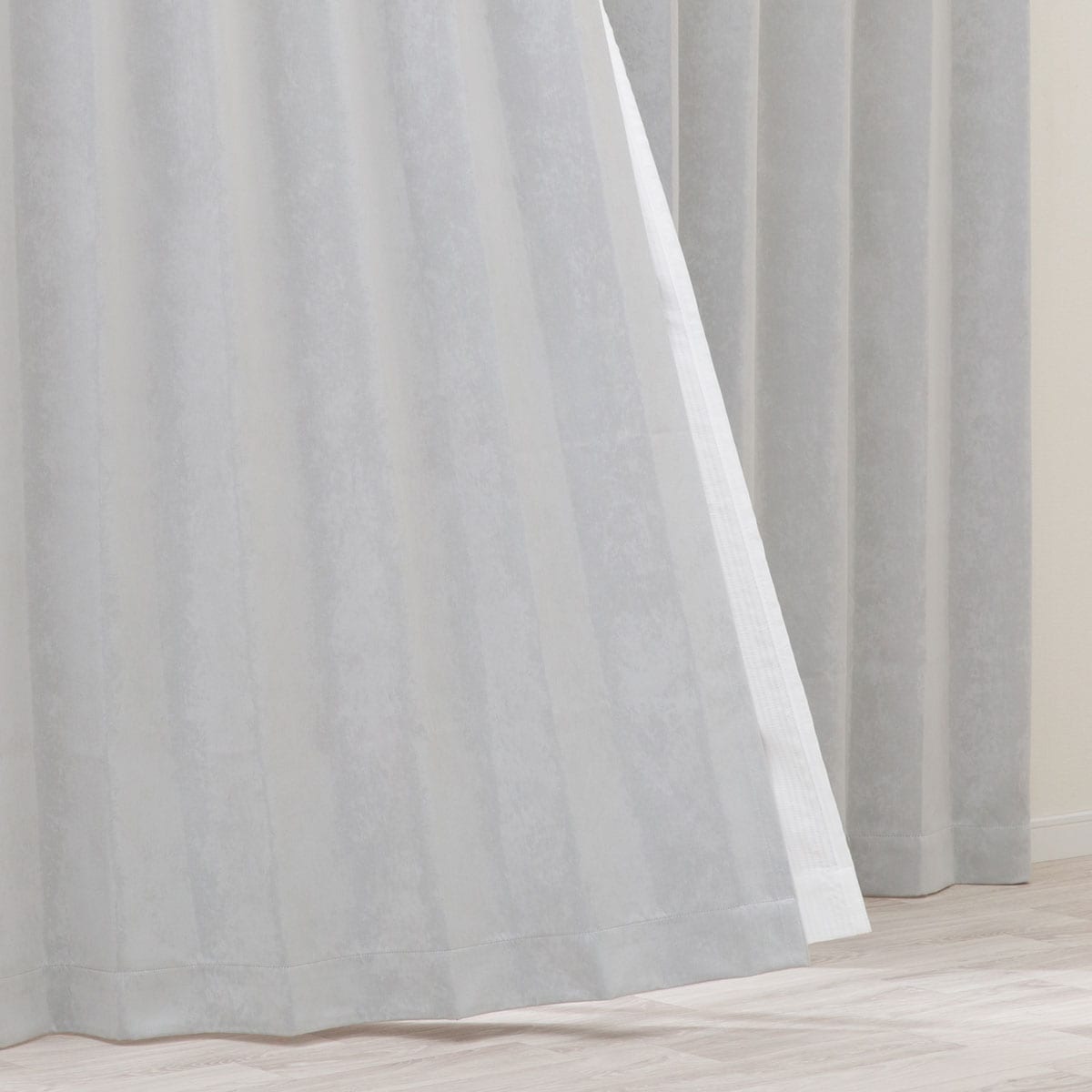 お好みサイズカーテン RD131 グレー(幅101-200/丈90-170cm