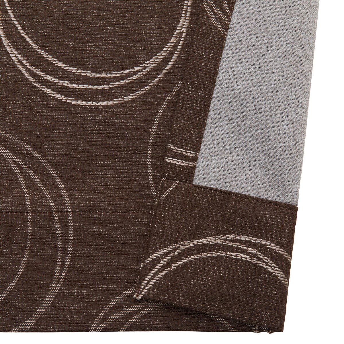 お好みサイズカーテン RD124 ダークブラウン(幅-100/丈221-270cm