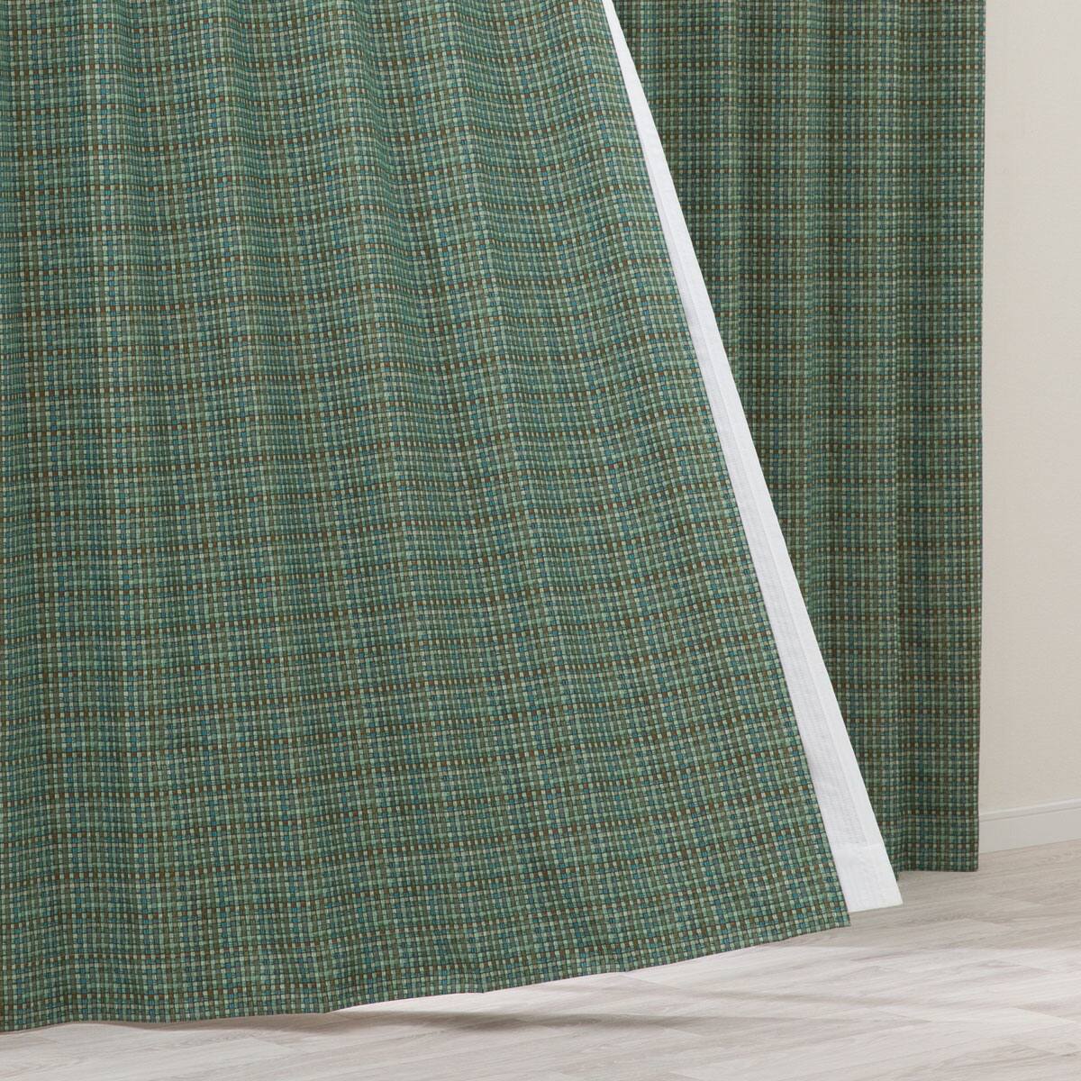 お好みサイズカーテン RD132 グリーン(幅101-200/丈171-220cm