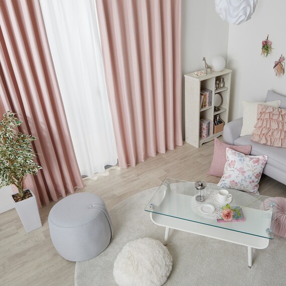 遮光2級・断熱・遮熱カーテン(RD140 ローズ 100X120X2) 17枚目画像