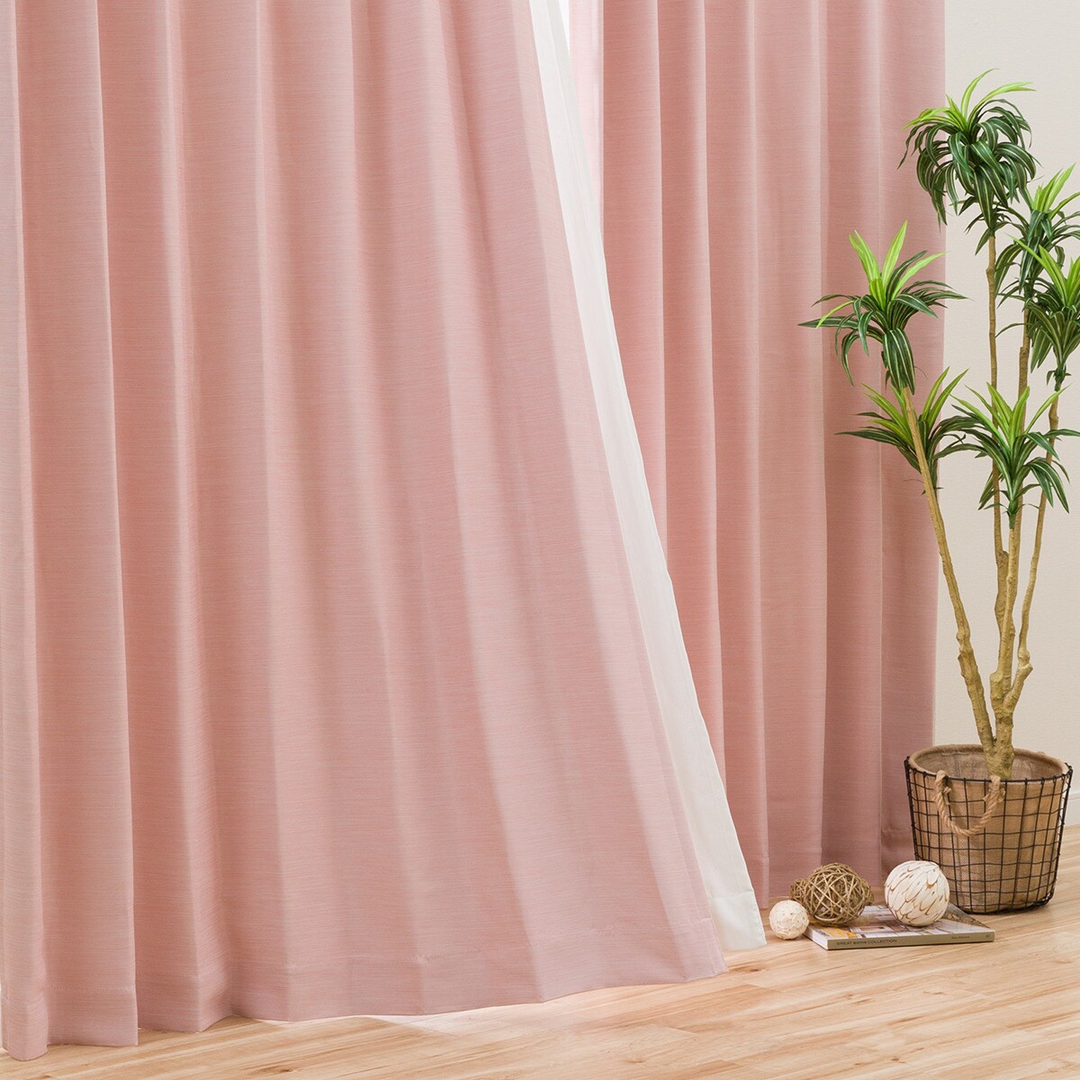 お好みサイズカーテン RD140 ローズ(幅201-300/丈90-170cm) | ニトリ
