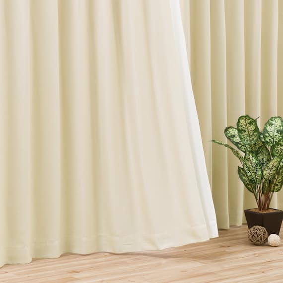 遮光2級・断熱・遮熱カーテン(RD140 ベージュ 150X178X2) 1枚目画像