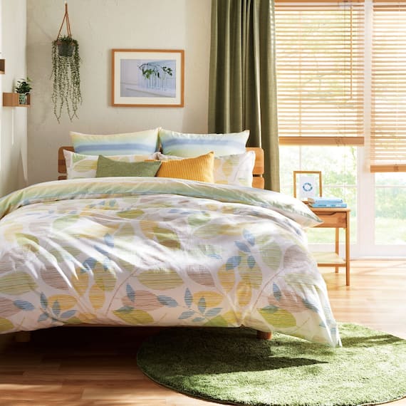 (1枚入り)遮光2級・断熱・遮熱カーテン(RD140 イエローグリーン 100X90X1) 12枚目画像