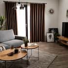 遮光1級・断熱・遮熱カーテン(RD140 ブラウン 150X150X2) 2枚目画像