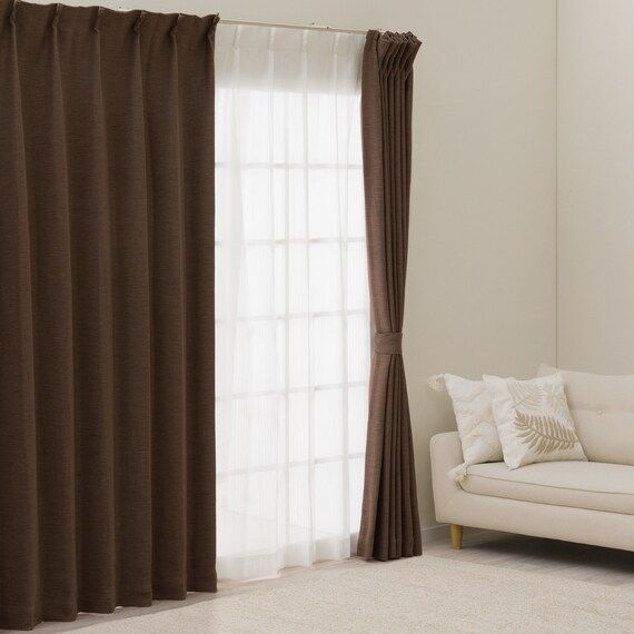 遮光1級・断熱・遮熱カーテン(RD140 ブラウン 100X90X2) 21枚目画像