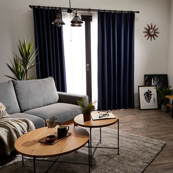 (1枚入り)遮光1級・断熱・遮熱カーテン(RD140 ネイビー 100X170X1) 2枚目画像