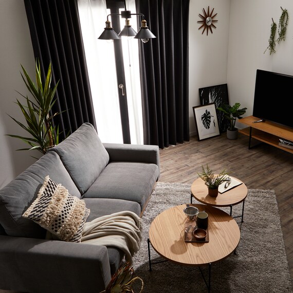 遮光1級・断熱・遮熱カーテン(RD140 ウォームグレー 150X135X2) 12枚目画像