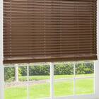 ヒモなし簡単昇降 木製風PVCブラインド(60X108 BR) 1枚目画像