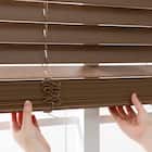 ヒモなし簡単昇降 木製風PVCブラインド(60X108 BR) 2枚目画像