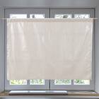 【UVカット・遮熱・保温・昼遮像】日除けに最適な遮熱カフェカーテン 100X45 BE 3枚目画像