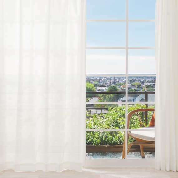 (1枚入り)花粉キャッチ・遮像・遮熱レースカーテン(RL205 100X108X1) 2枚目画像