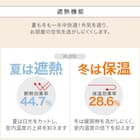 (1枚入り)花粉キャッチ・遮像・遮熱レースカーテン(RL205 100X108X1) 9枚目画像