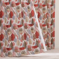 裏地付き遮光1級・遮熱ジャカードカーテン(PK253 レッド 100X135X2)