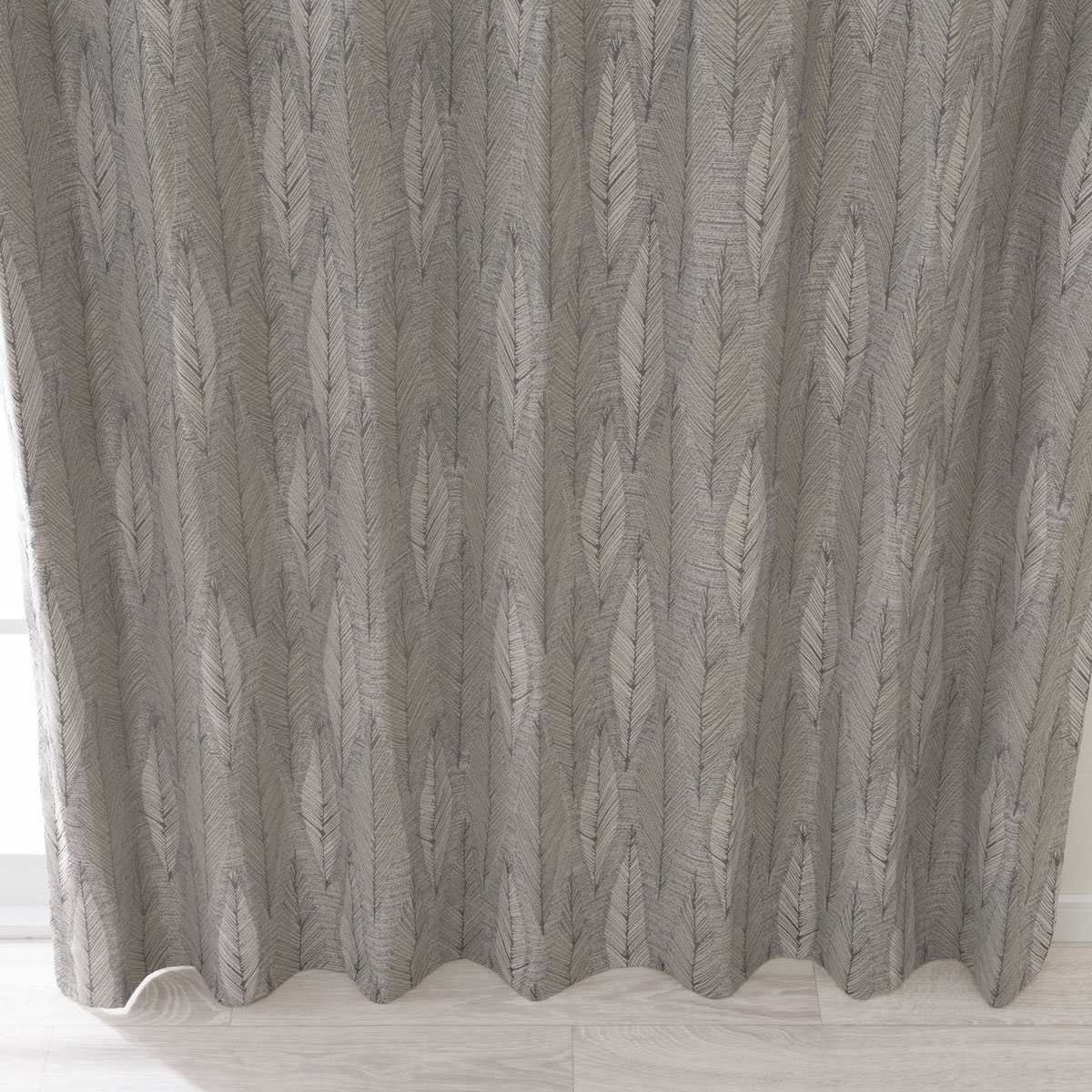 お好みサイズカーテン PK258 グレー(幅-100/丈90-170cm) | ニトリ