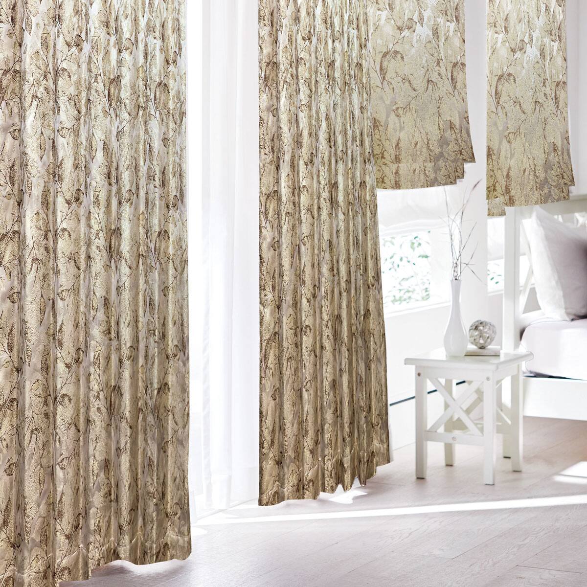 お好みサイズカーテン PK267 ベージュ(幅101-200/丈171-220cm