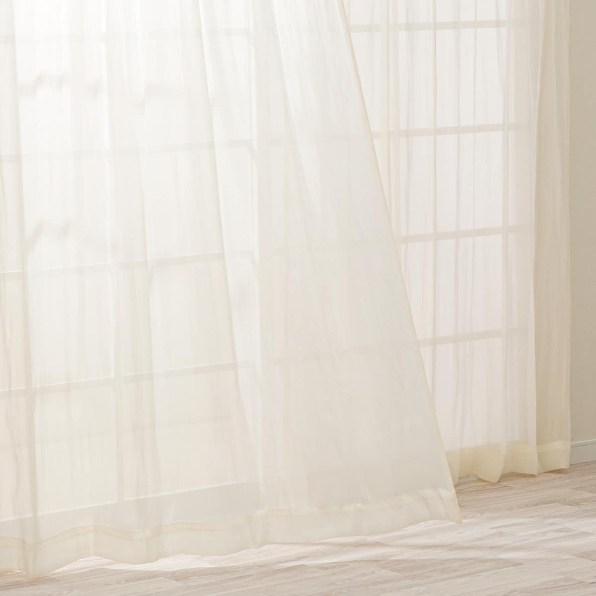 レースカーテン(RL193 アイボリー 100X108X2) | ニトリネット【公式