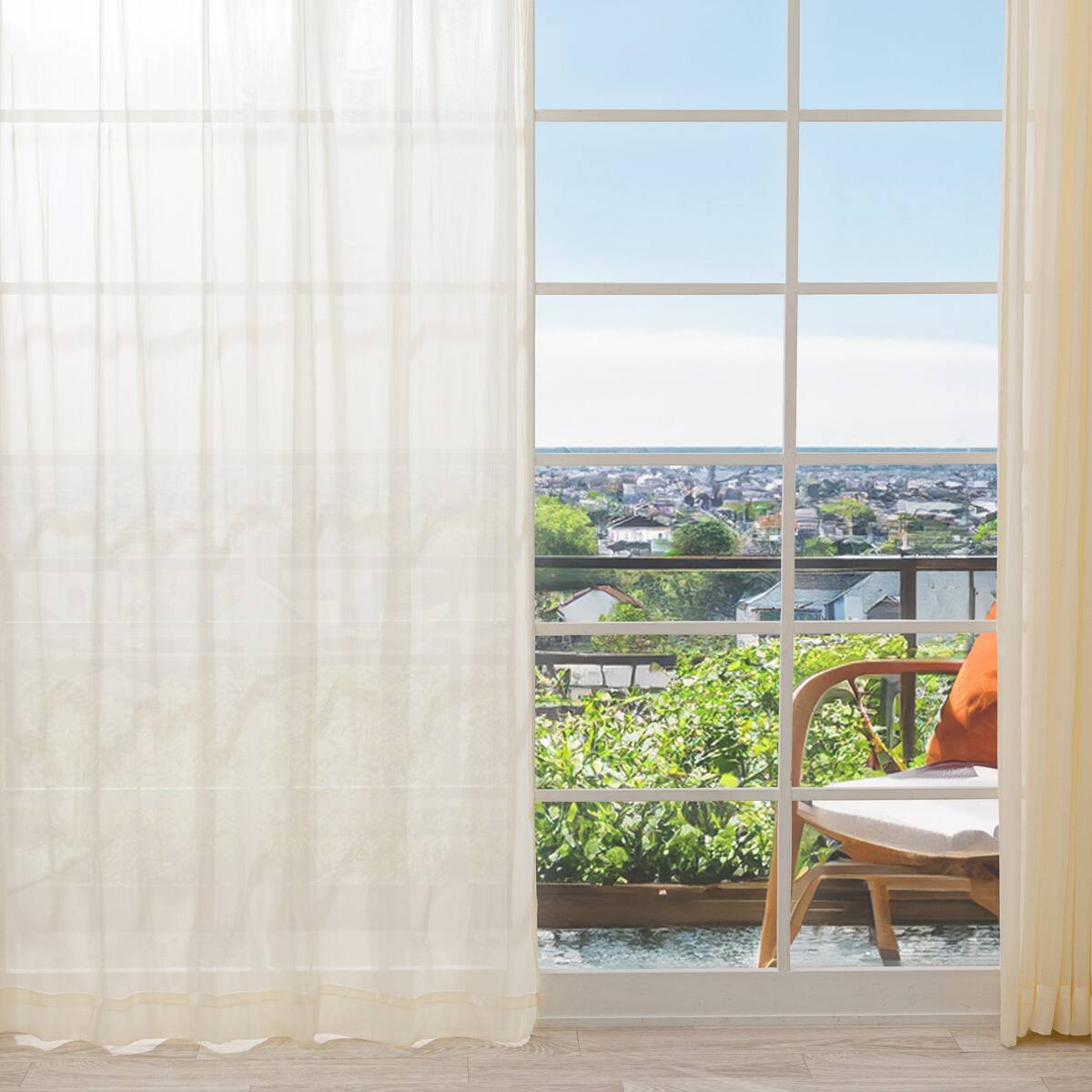 レースカーテン(RL193 アイボリー 100X108X2) | ニトリネット【公式