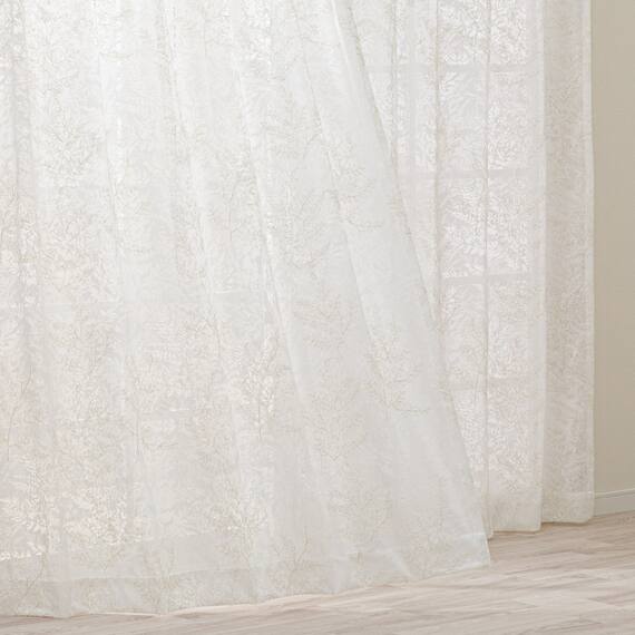 レースカーテン(RL204 アイボリー 100X108X2) 1枚目画像