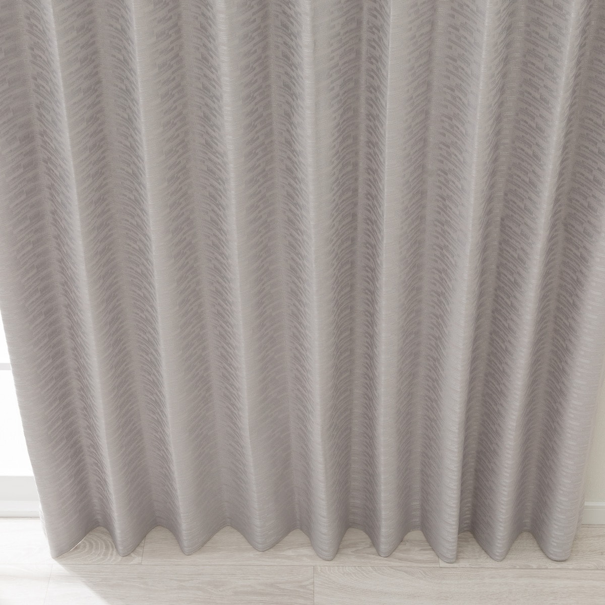 ニトリオーダーカーテン 遮光1級・遮熱・保温・遮音オーダーカーテン OD137 グレー 2倍ヒダ(幅