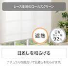 遮像・遮熱レースロールスクリーン(JY01K ホワイト 90×220) 3枚目画像