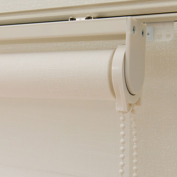 遮像・遮熱レースロールスクリーン(JY01K ホワイト 90×220) 6枚目画像