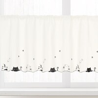 小窓カーテン(100×45 デコネコ DH182)