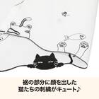 小窓カーテン(100×90 デコネコ DH182) 2枚目画像