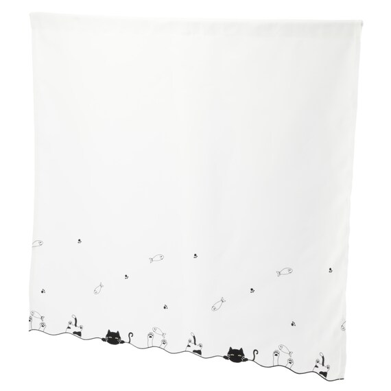 小窓カーテン(100×90 デコネコ DH182) 3枚目画像