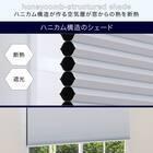 【断熱・遮光】ハニカム構造のシェード(PE1 ホワイト 30X140) 2枚目画像
