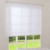 【空気の層で熱を通しにくい】ハニカム構造のシェード(PE2 ホワイト 80X220)