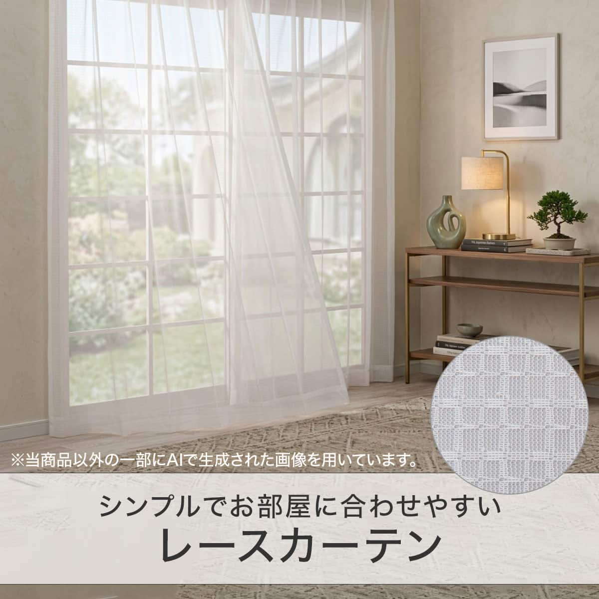 レースカーテン(RL206 100X198X2) | ニトリネット【公式】 家具