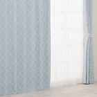 裏地付き遮光2級・遮熱カーテン(RD135 ブルー 100X110X2) 2枚目画像