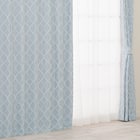 裏地付き遮光2級・遮熱カーテン(RD135 ブルー 100X110X2) 2枚目画像