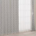 裏地付き遮光2級・遮熱カーテン(RD135 グレー 100X110X2) 2枚目画像