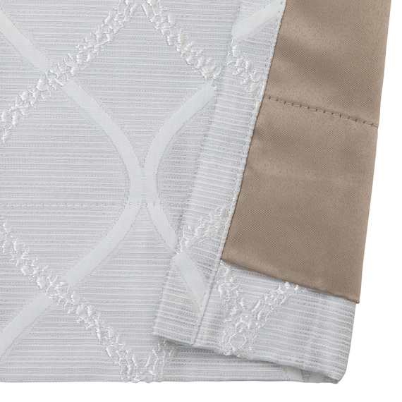 裏地付き遮光2級・遮熱カーテン(RD135 グレー 100X110X2) 6枚目画像