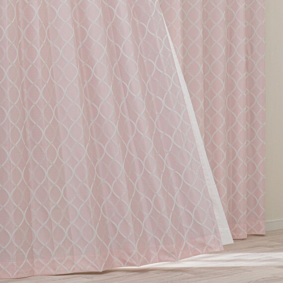 裏地付き遮光2級・遮熱カーテン(RD135 ローズ 100X110X2) 1枚目画像