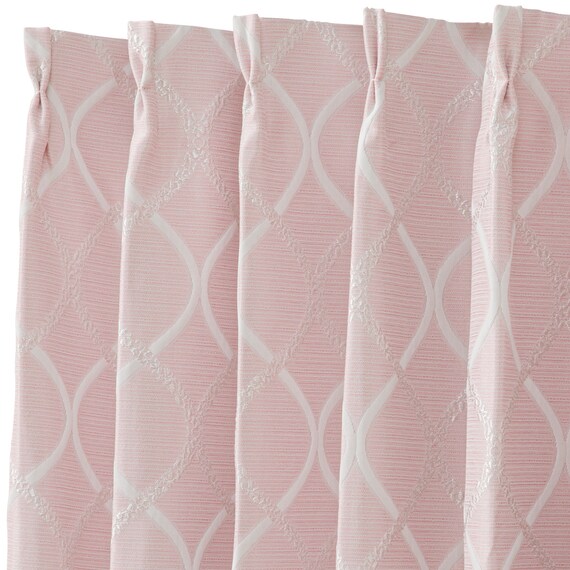 裏地付き遮光2級・遮熱カーテン(RD135 ローズ 100X110X2) 5枚目画像