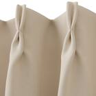 【防炎セット】4枚セットカーテン　遮光2級・遮熱・保温・昼遮像・UVカット (100x70x2 BE-04) 4枚目画像