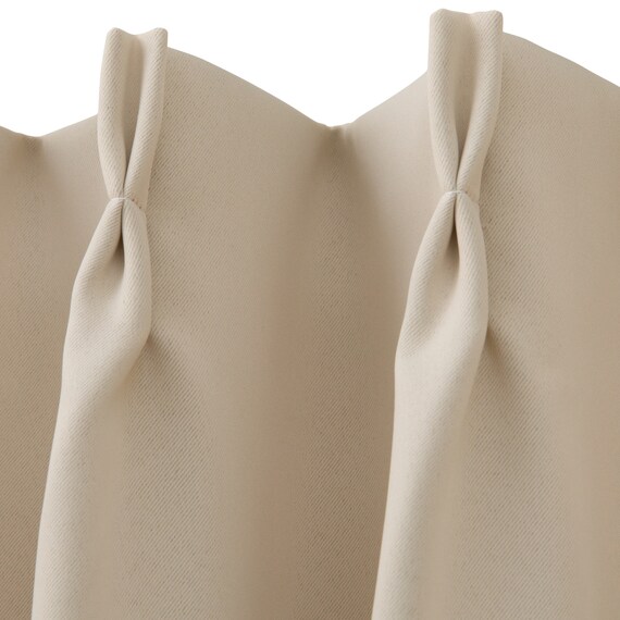 【防炎セット】4枚セットカーテン　遮光2級・遮熱・保温・昼遮像・UVカット (100x70x2 BE-04) 4枚目画像