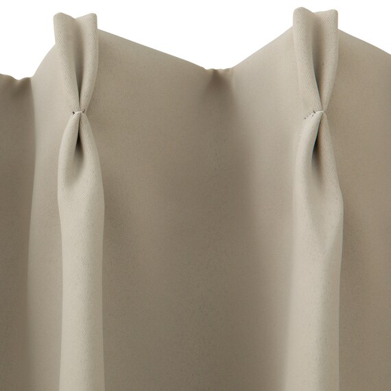 【防炎セット】4枚セットカーテン　遮光1級・遮熱・保温・昼遮像・UVカット (100x70x2 SBE-08) 4枚目画像