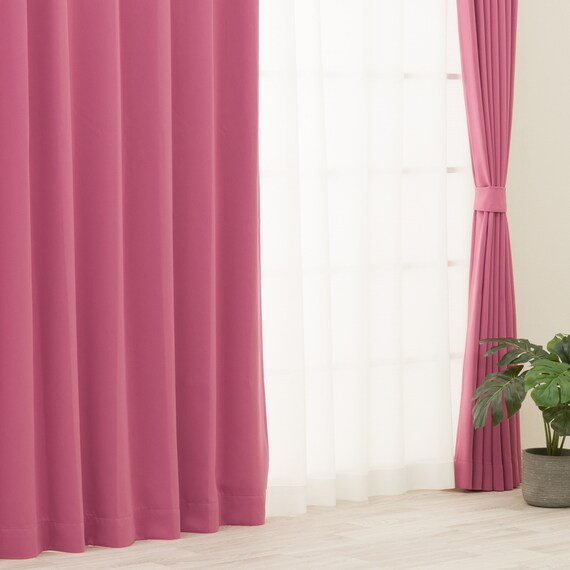 【防炎セット】4枚セットカーテン　遮光1級・遮熱・保温・昼遮像・UVカット (100x70x2 RO-26) 2枚目画像