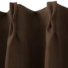 【防炎セット】4枚セットカーテン 遮光1級・遮熱・保温・昼遮像・UVカット (100x70x2 DBR-12) 4枚目画像